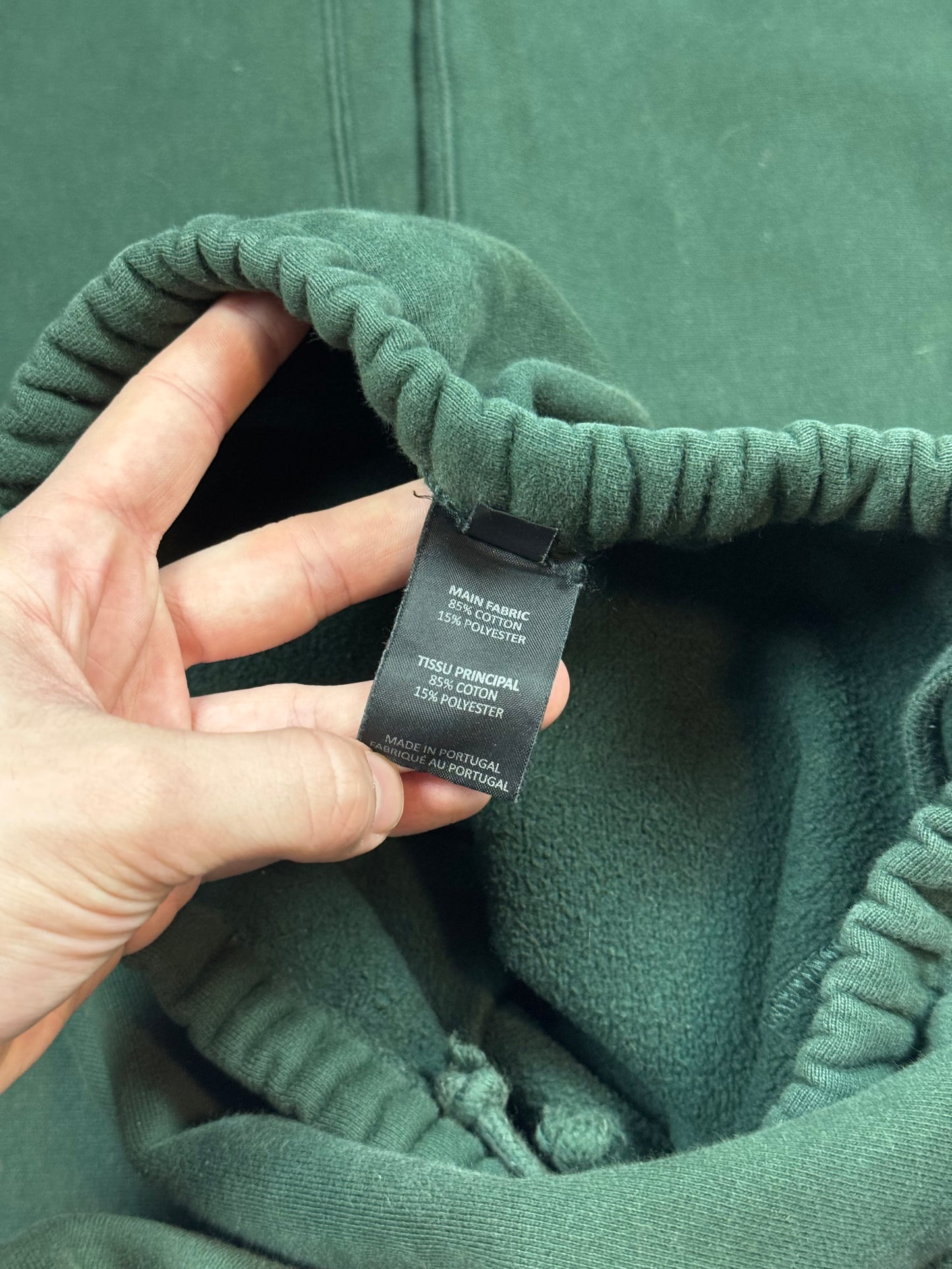 AW19 Vetements Green Spellout Sweatpants