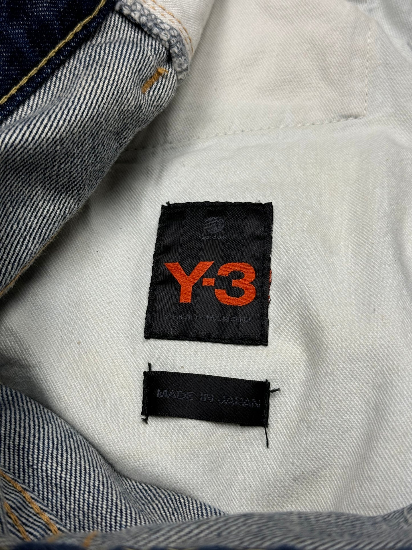 SS04 Y-3 Adidas Spotted Horse Striped Denim