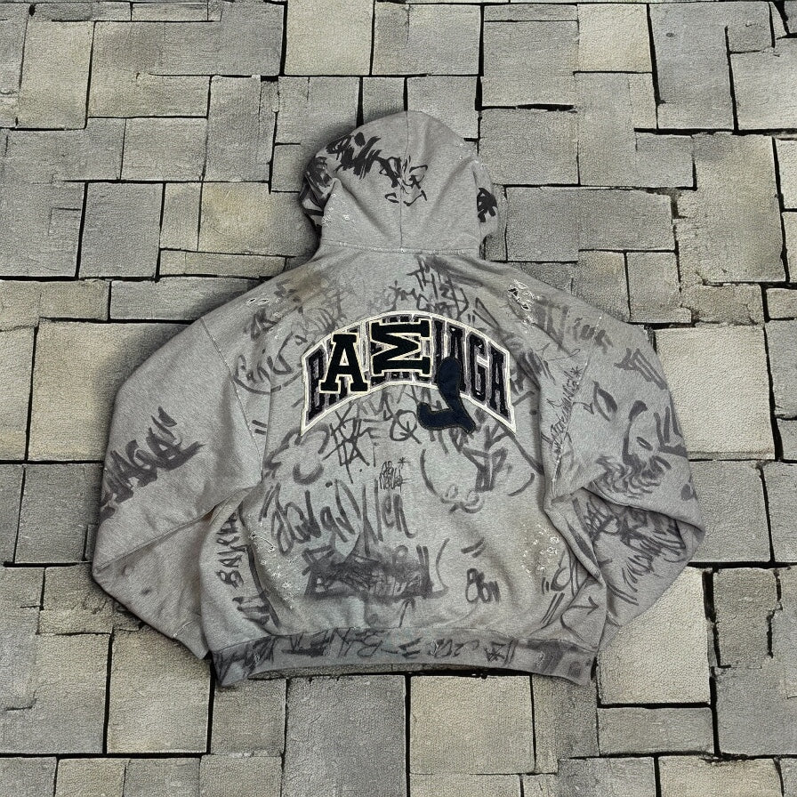 SS23 Balenciaga Grey Skater Zip Up