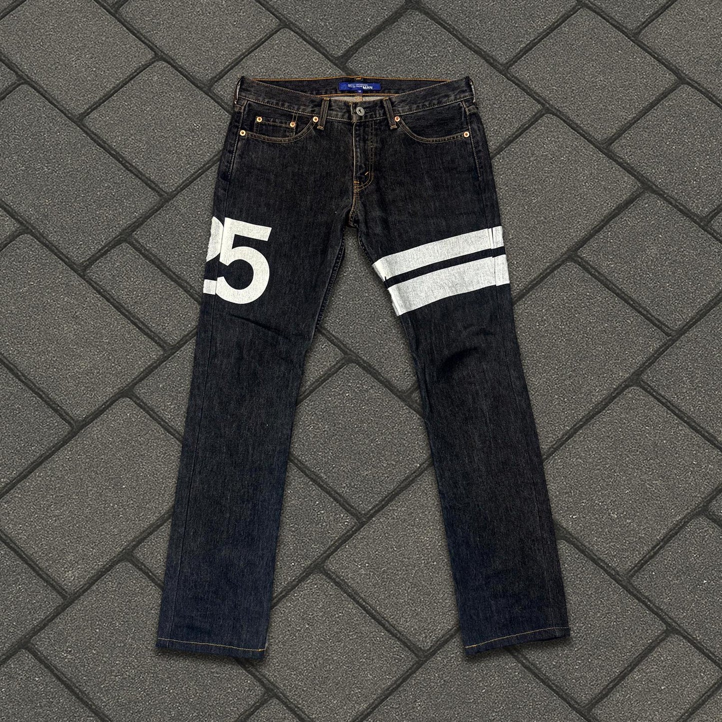AW02 Junya Watanabe “25” Striped Denim