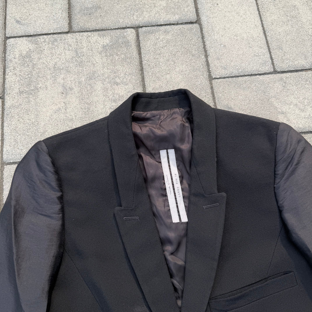 FW19 Rick Owens 'Larry' Cropped Blazer