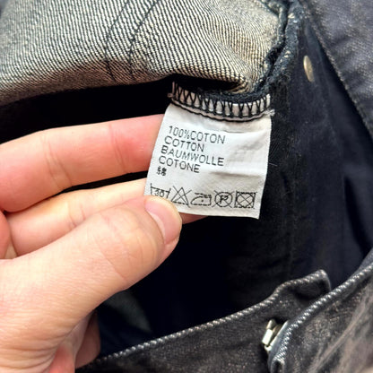 AW05 Dior Homme Black Waxed Luster Denim