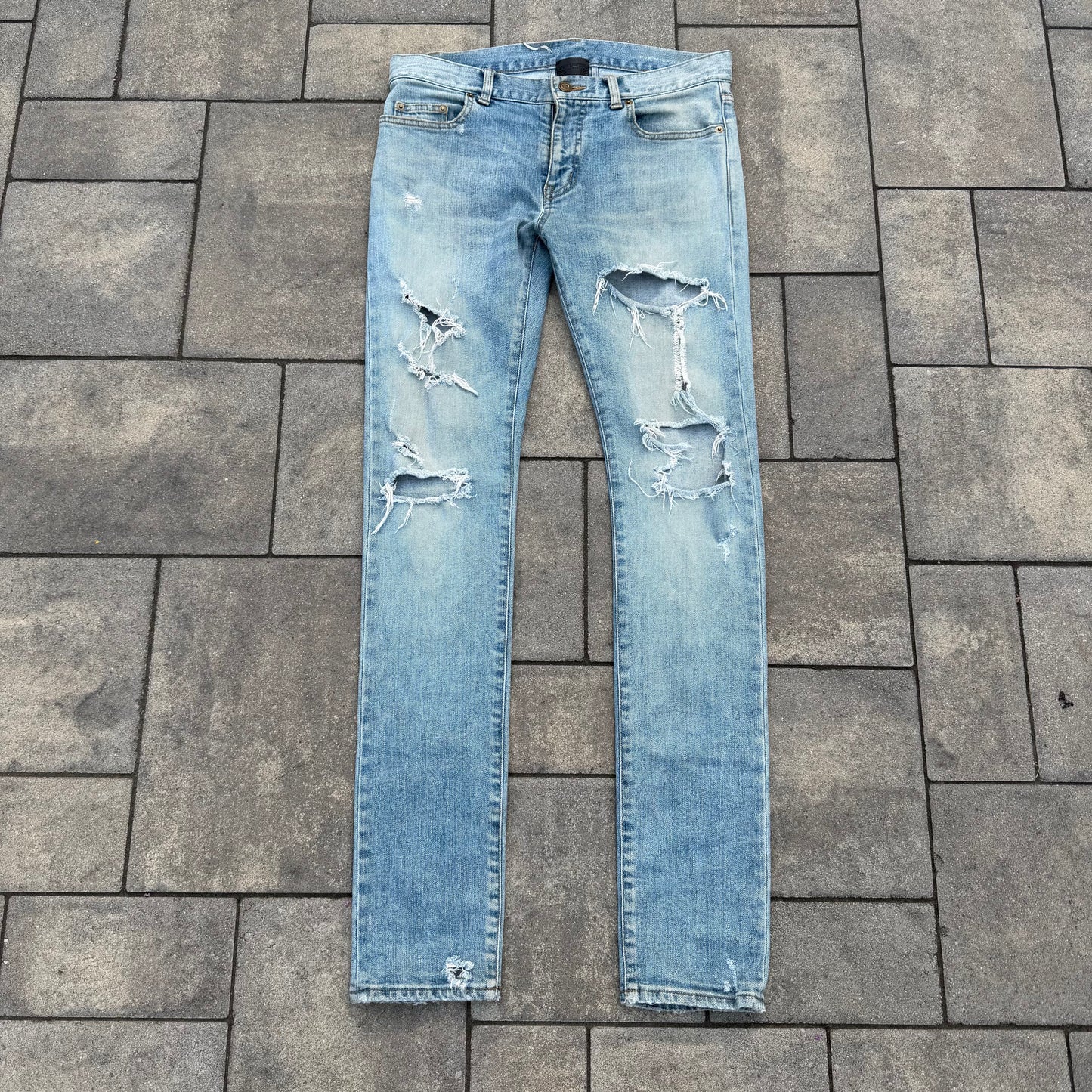 FW16 Saint Laurent Paris Crash Denim