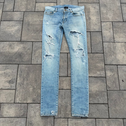 FW16 Saint Laurent Paris Crash Denim