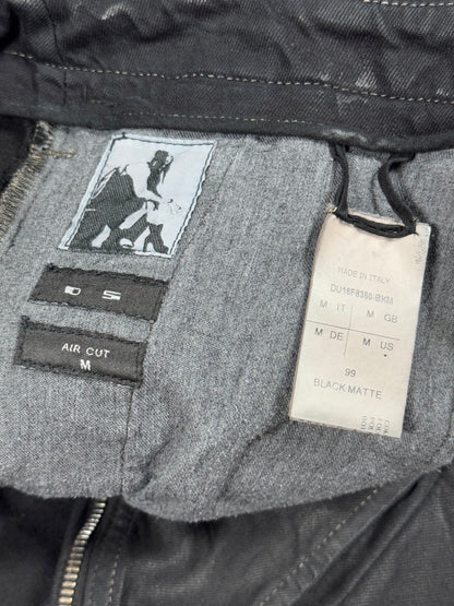FW15 Rick Owens Black Waxed Aircut Denim