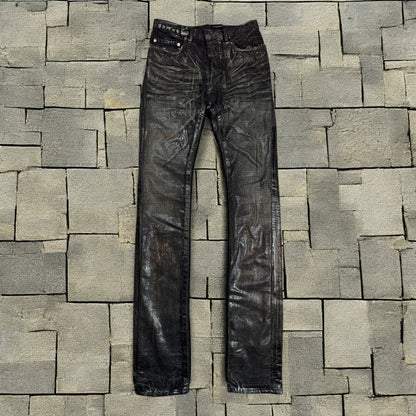 AW03 Dior Homme Black Luster Denim