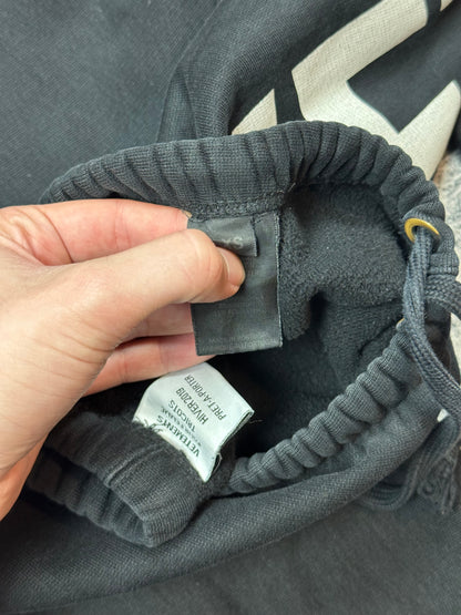AW19 Vetements Black Spellout Sweatpants