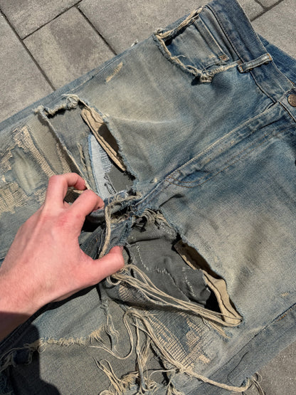 AW04 Undercover Red Yarn 68 Denim