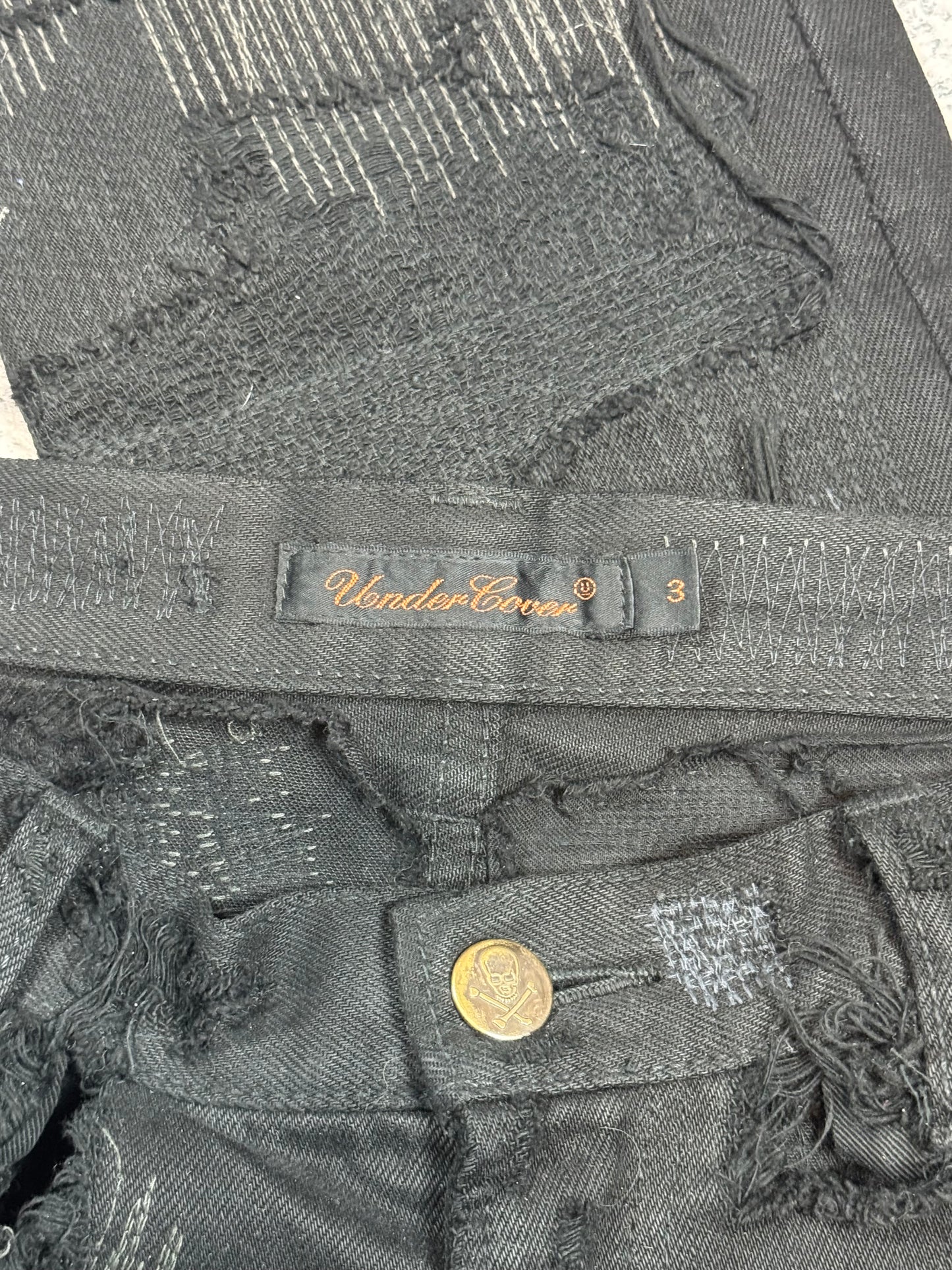 AW05 Undercover “Arts & Crafts” 85 Black Boro Denim