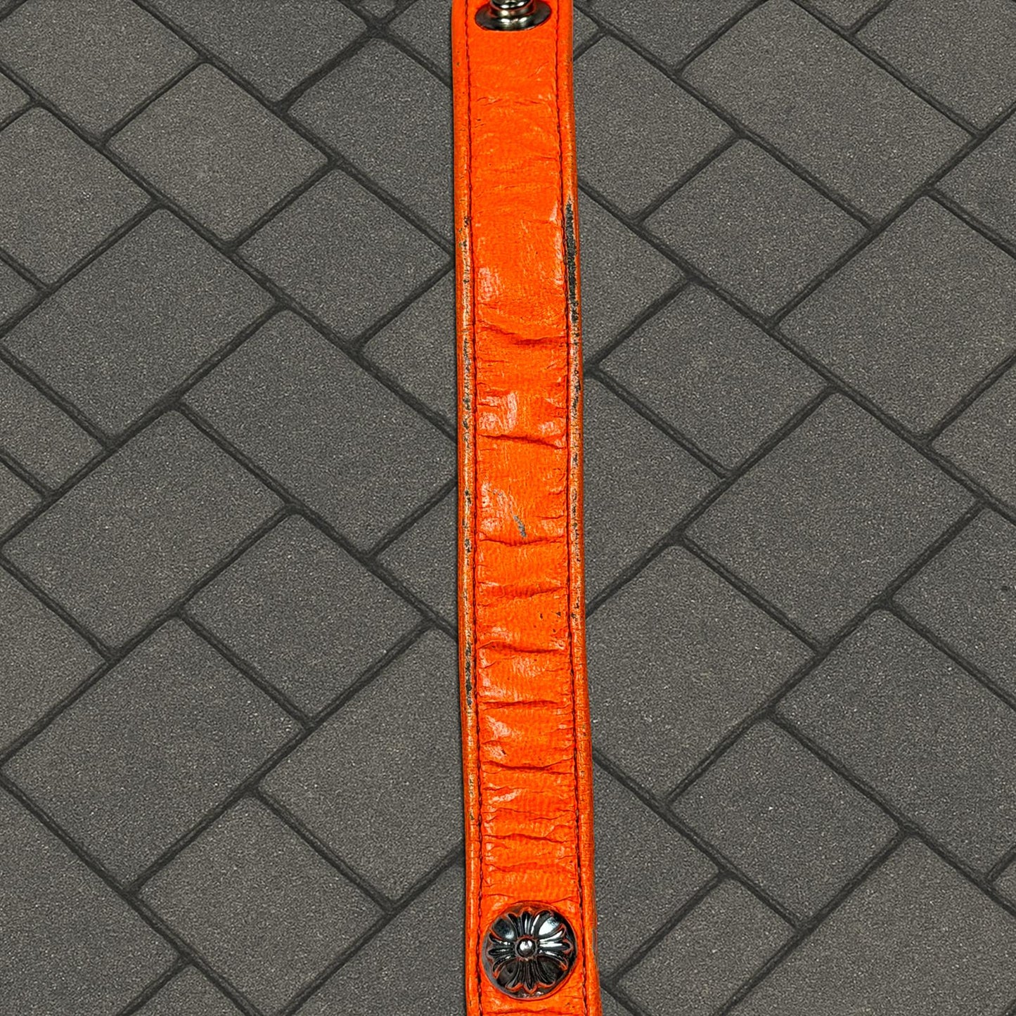 Chrome Hearts Orange Rhodium 3 Snap Bracelet