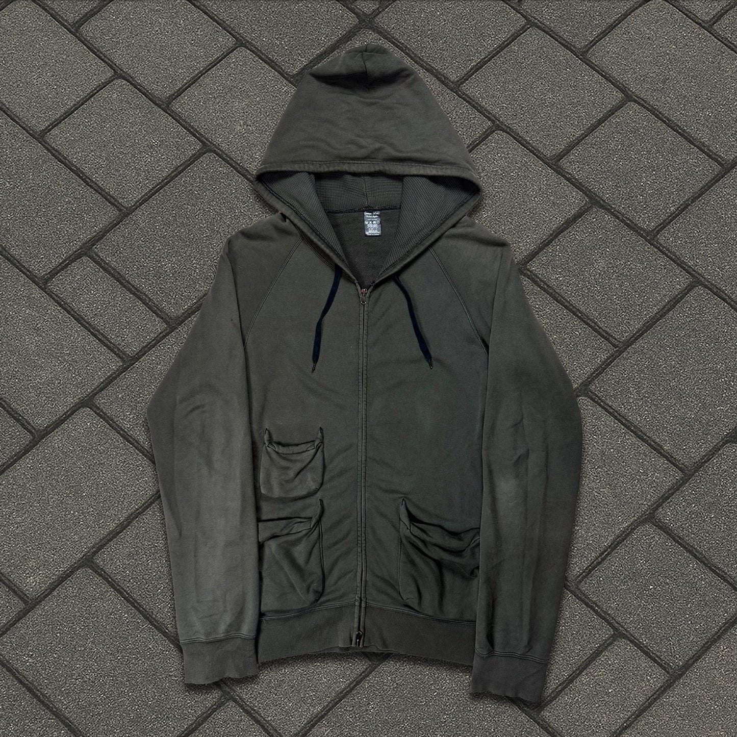 SS05 Number Nine Cargo Pocket Zip Up Hoodie