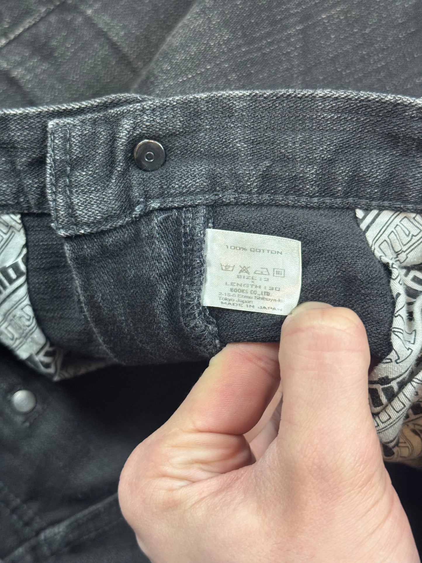 SS05 Number Nine Zipper Pain Denim