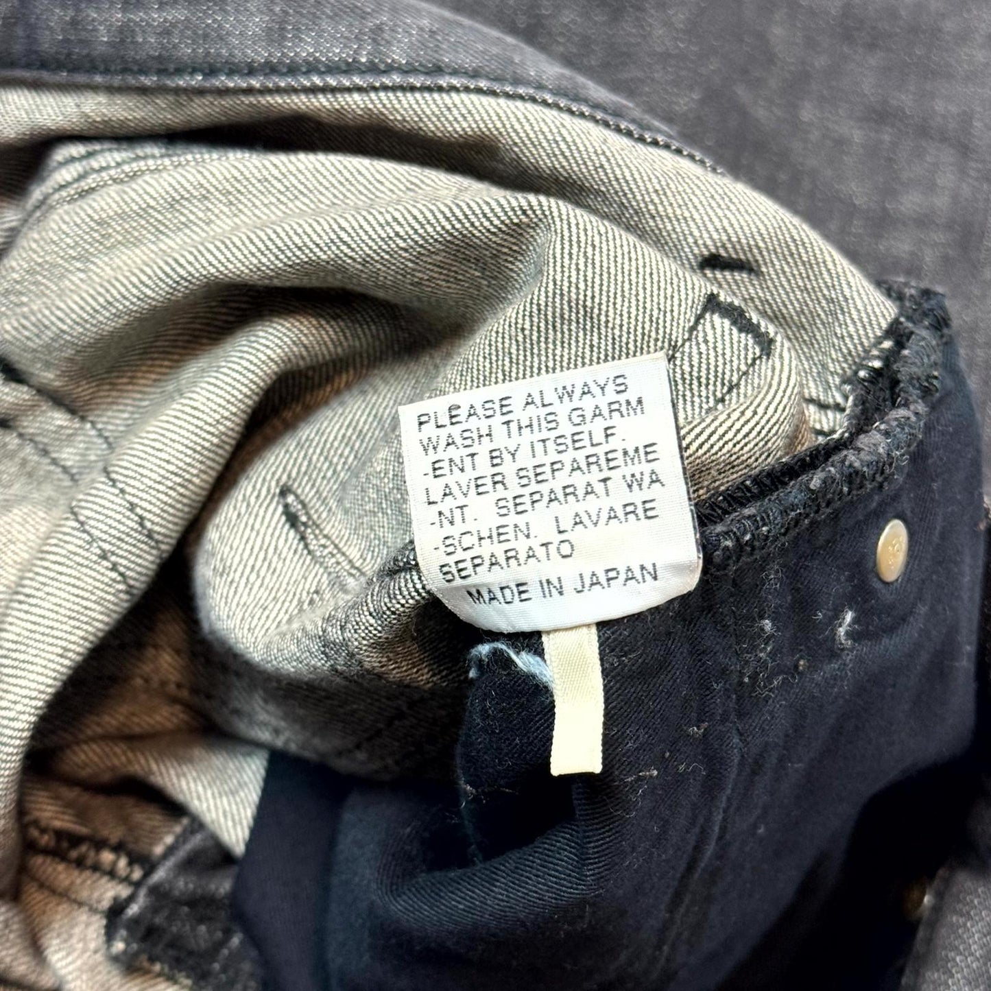 SS03 Dior Homme “Follow Me” Clawmark Denim