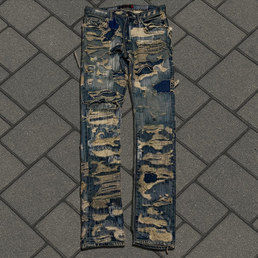 AW05 Undercover 'Arts & Crafts' Blue 85 Denim