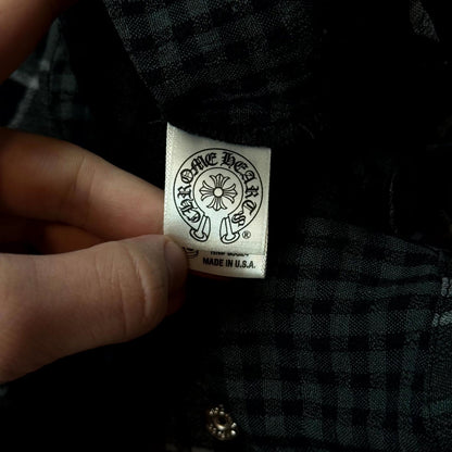 Chrome Hearts Black Celtic Cross Patch Flannel