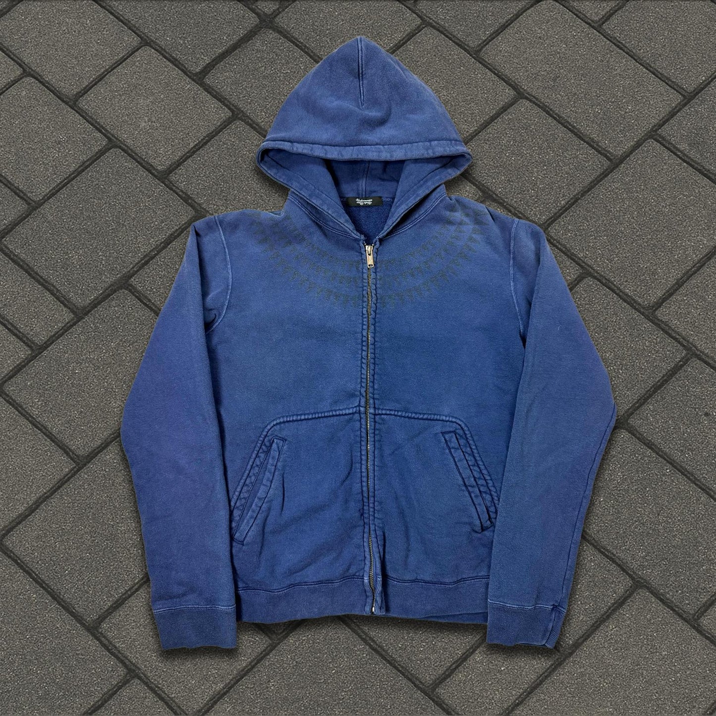 2013 Undercover Blue Giz Zip Up Hoodie