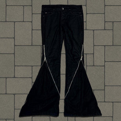 SS09 Rick Owens ‘Black Wax’ Banana Cut Pants