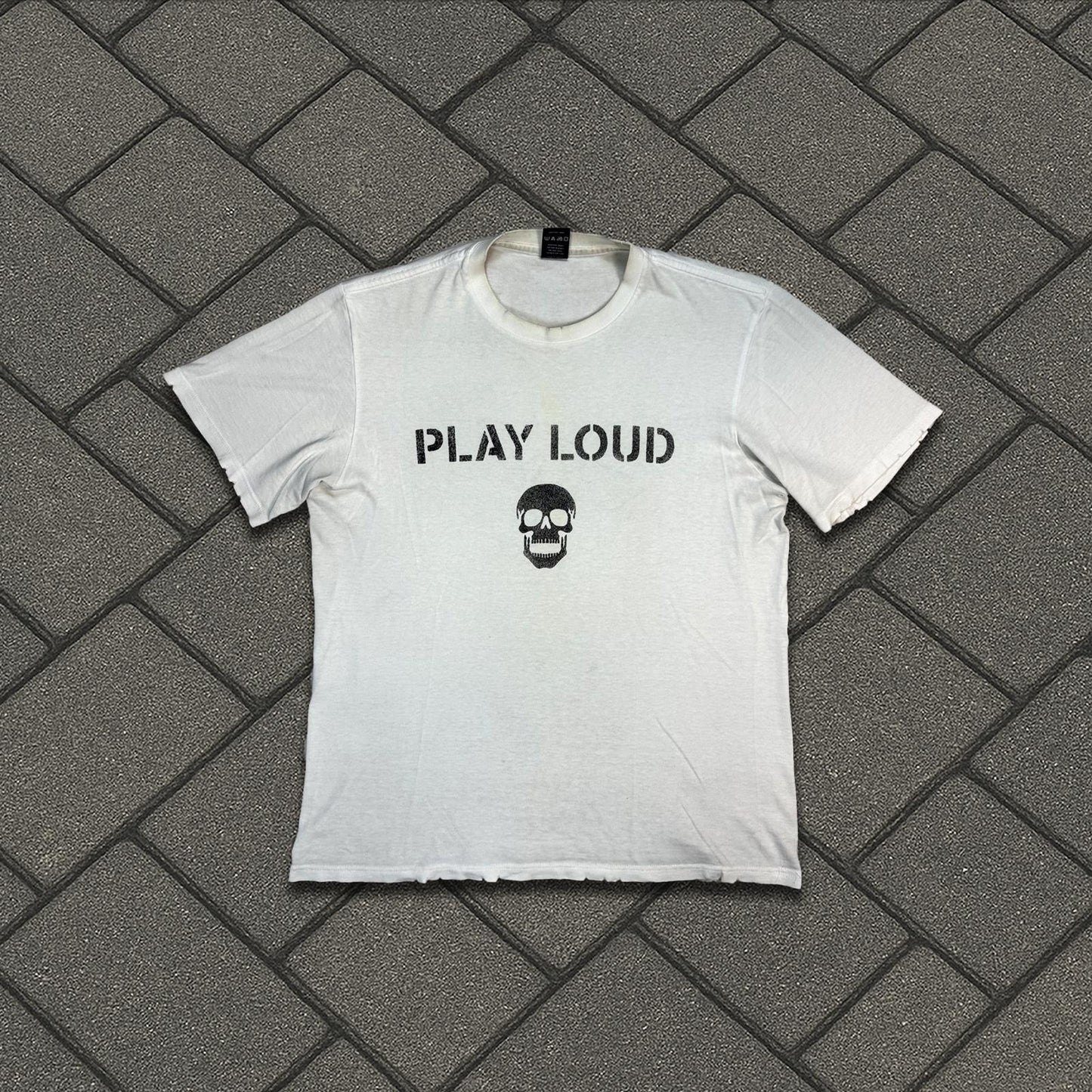 SS04 Number Nine White Play Loud Tee