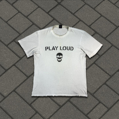 SS04 Number Nine White Play Loud Tee