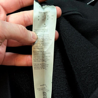 Rick Owens Black Gimp Zip Up Hoodie