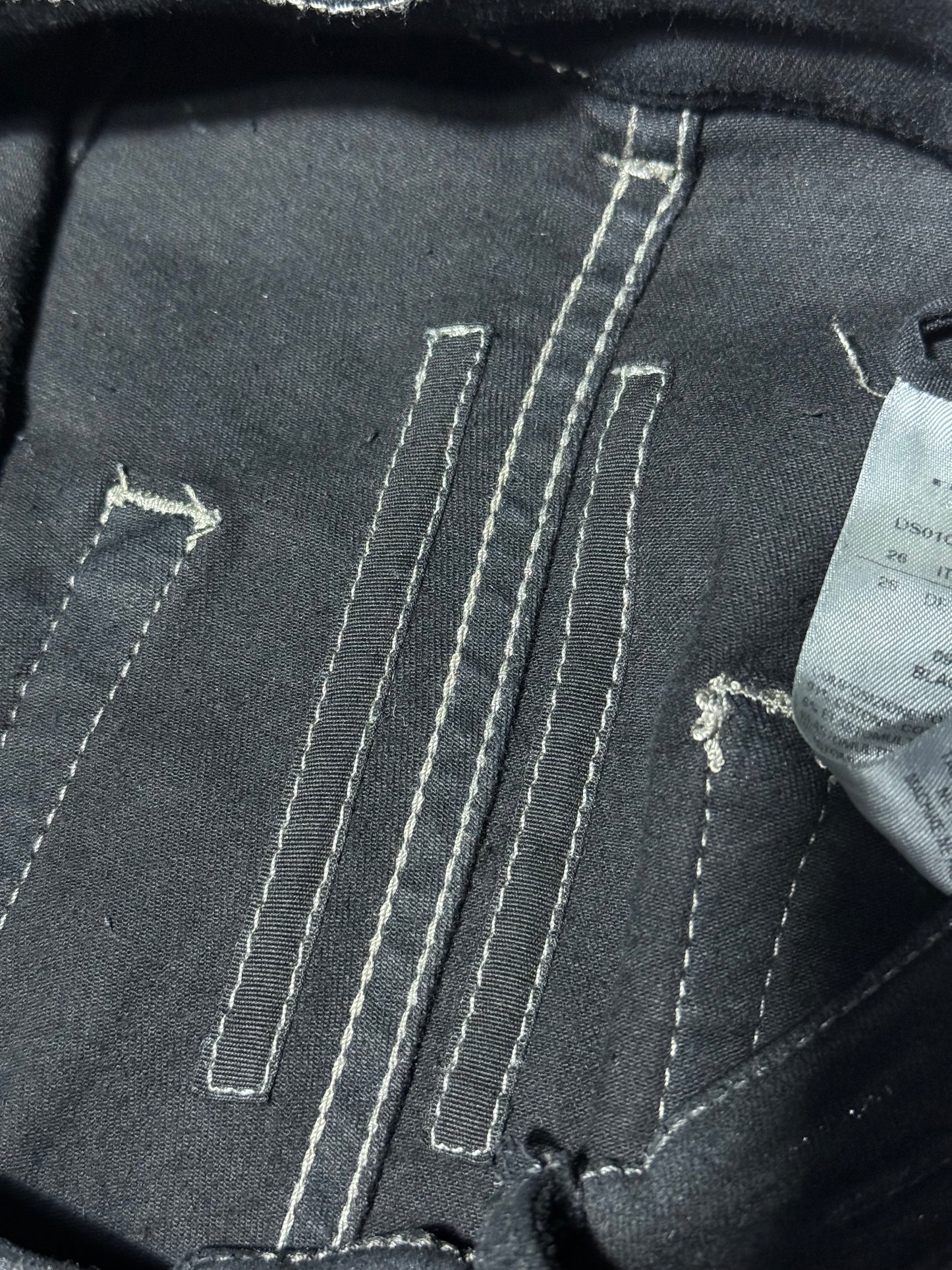 Rick Owens Waxed Bolan Denim