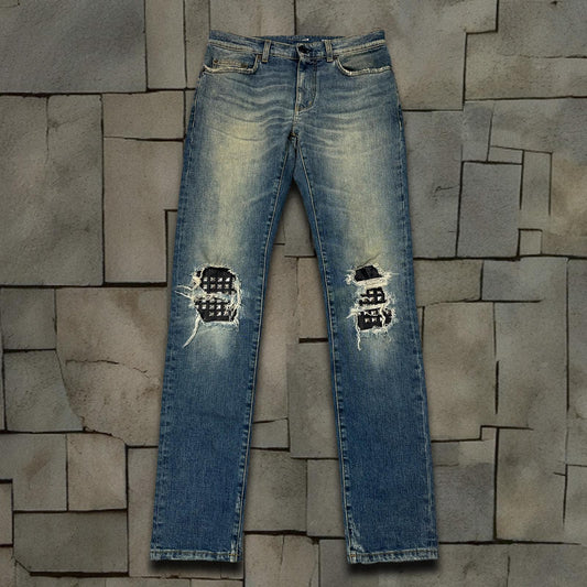 SS16 Saint Laurent Paris Studded D02 Denim