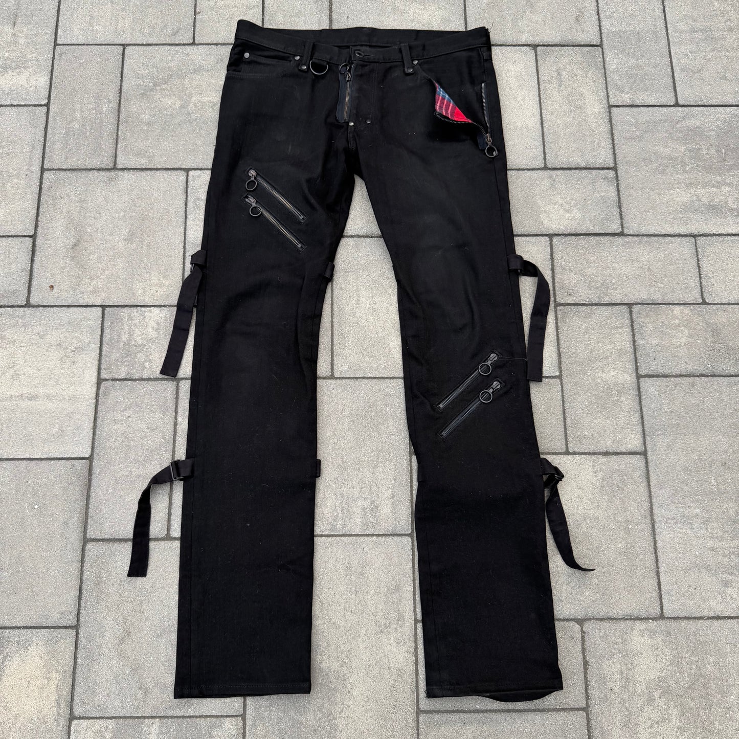 SS05 Number Nine Bondage Pain Denim