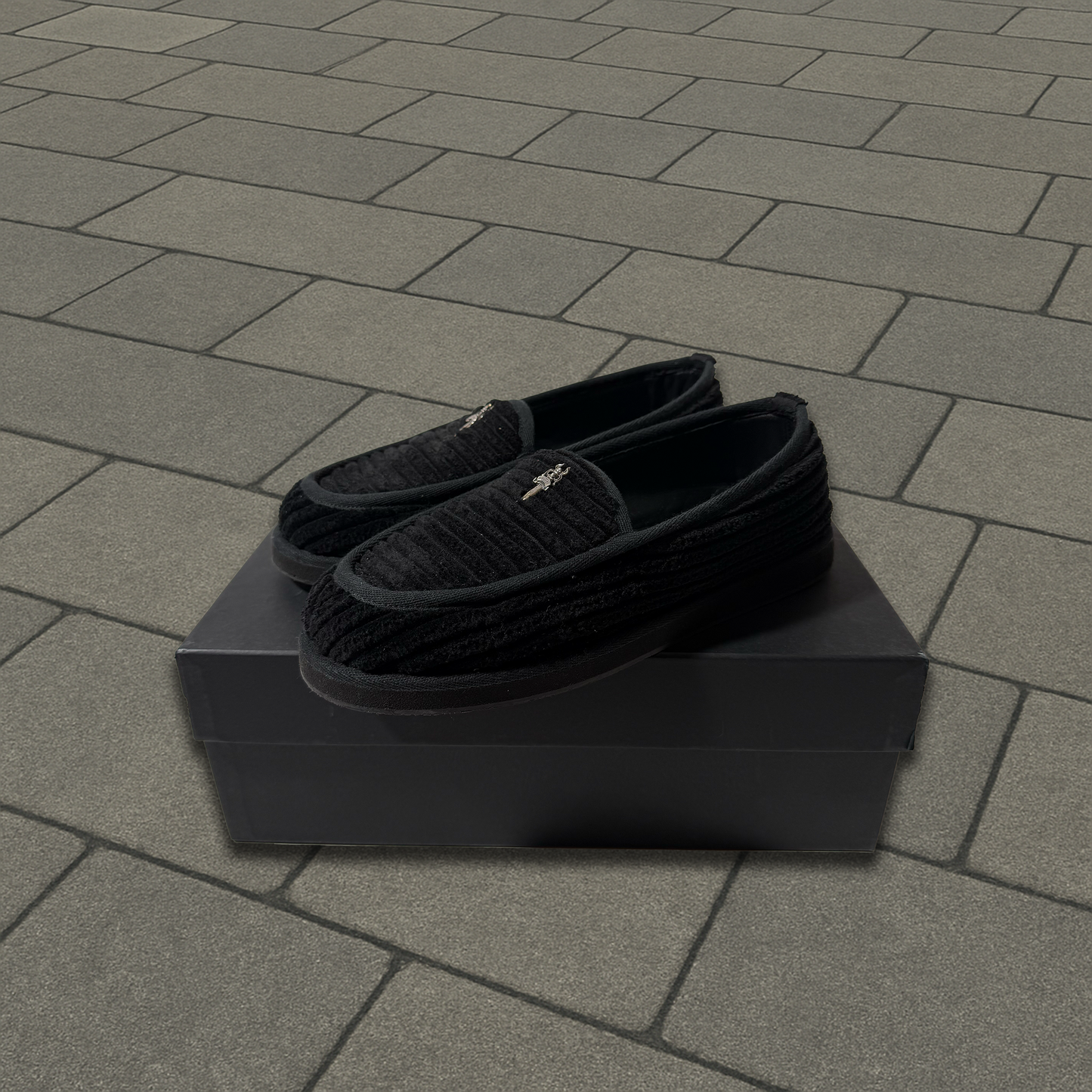 Chrome Hearts Dagger Corduroy Loafers