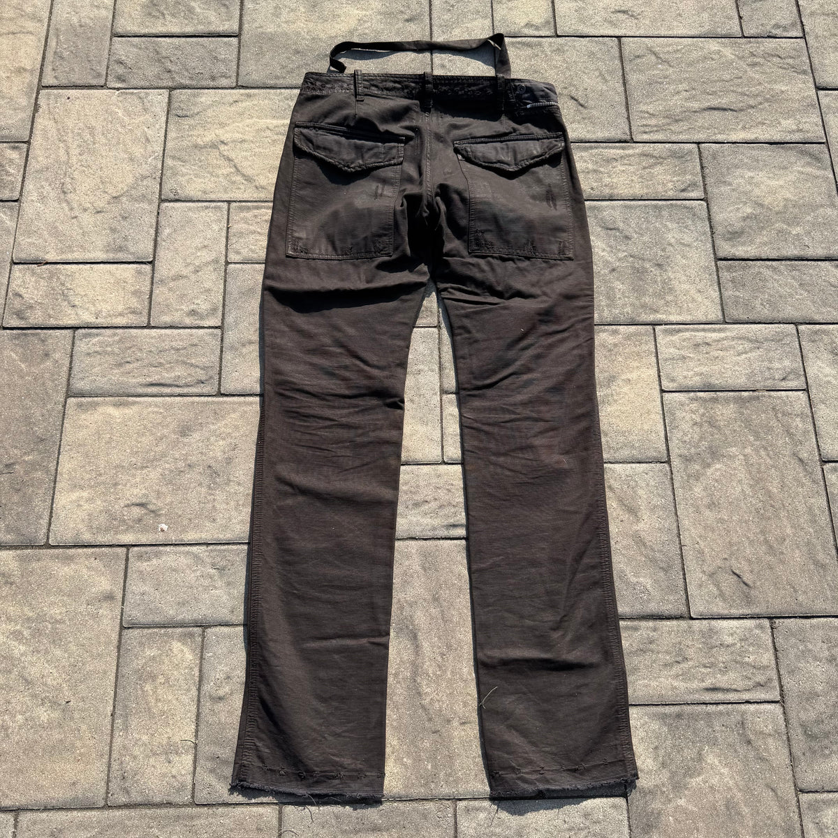 FW07 Rick Owens Corduroy Waxed Double Layer Aircut Denim