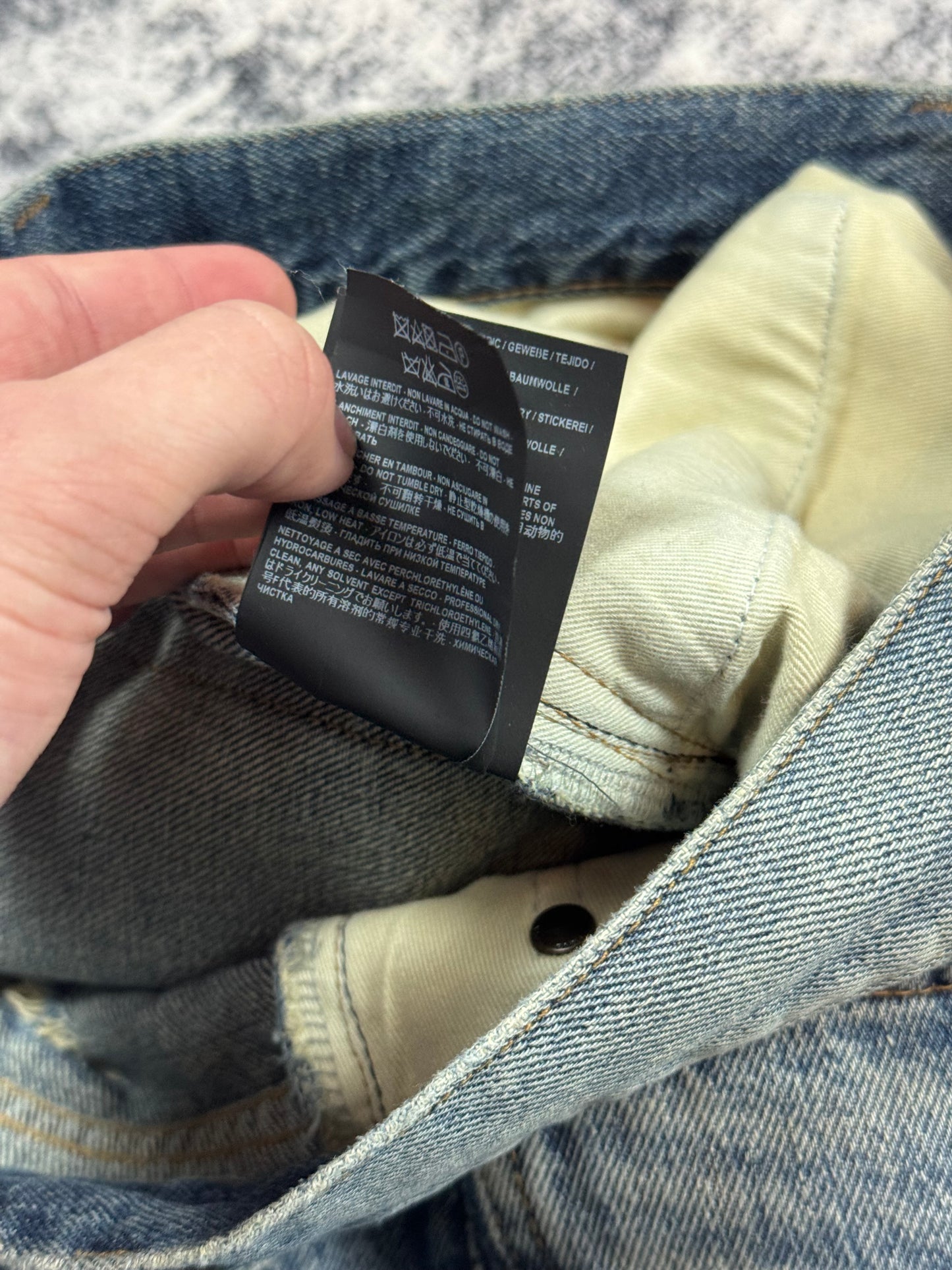 SS18 Saint Laurent Bandana D02 Denim