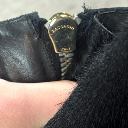 FW13 Rick Owens ‘Plinth’ Black Pony Hair Megatooth Boots