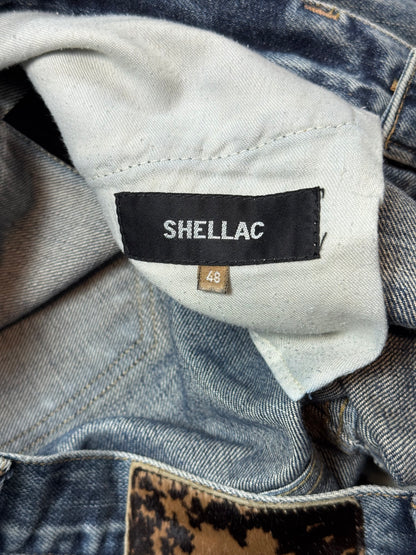 Shellac Washed Flared Denim