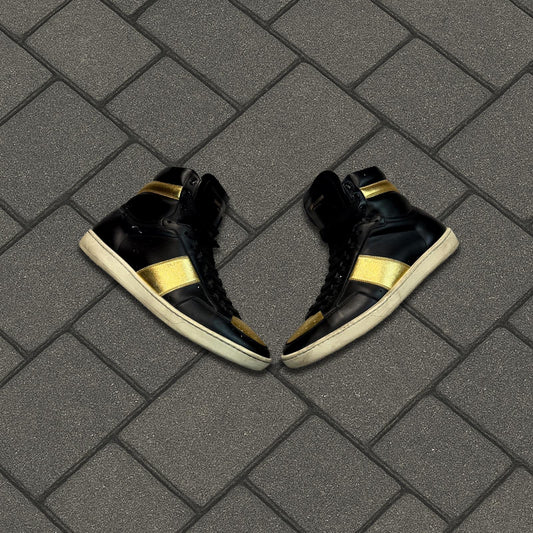 Saint Laurent Paris Sl/01H Gold Sneaker