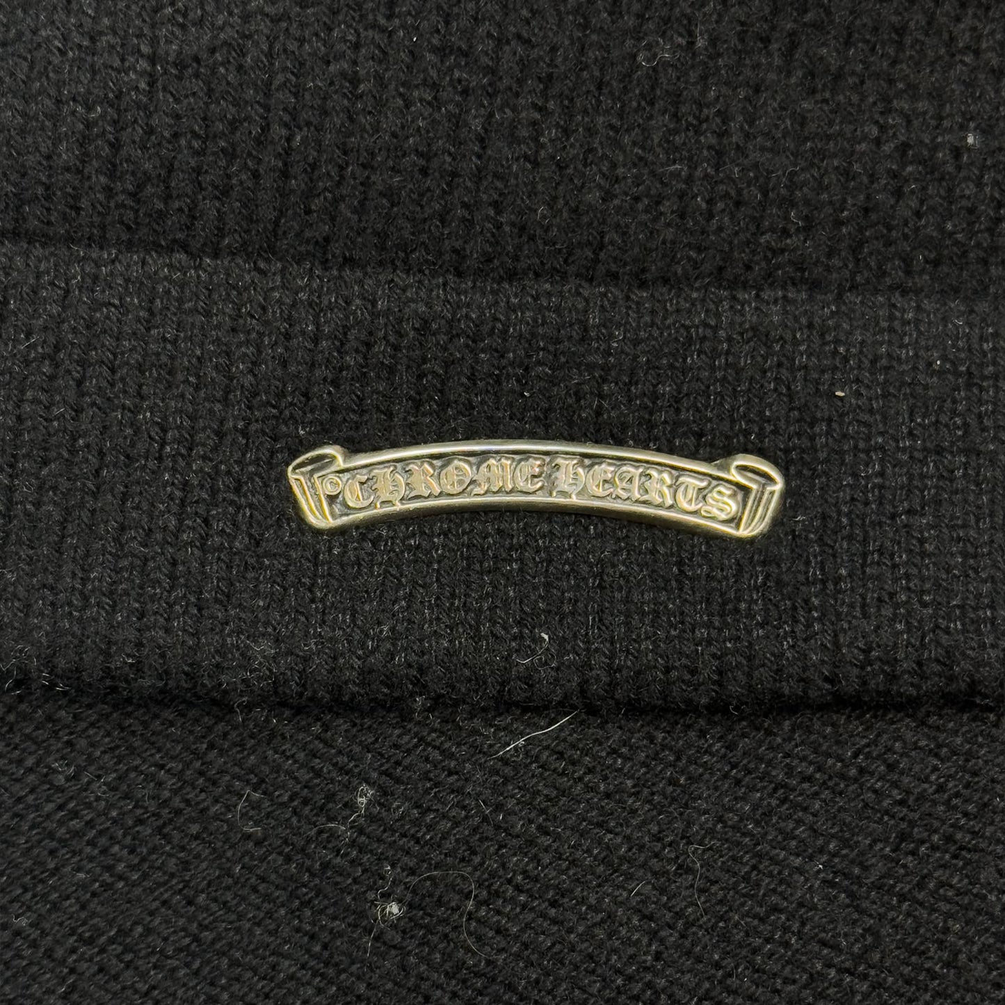 Chrome Hearts Sailin On Leather Patch Cashmere Hoodie