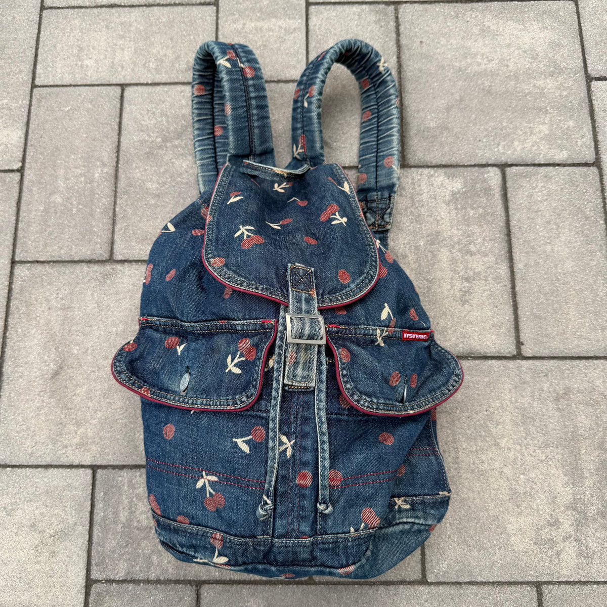 Hysteric Glamour Cherry Denim Backpack