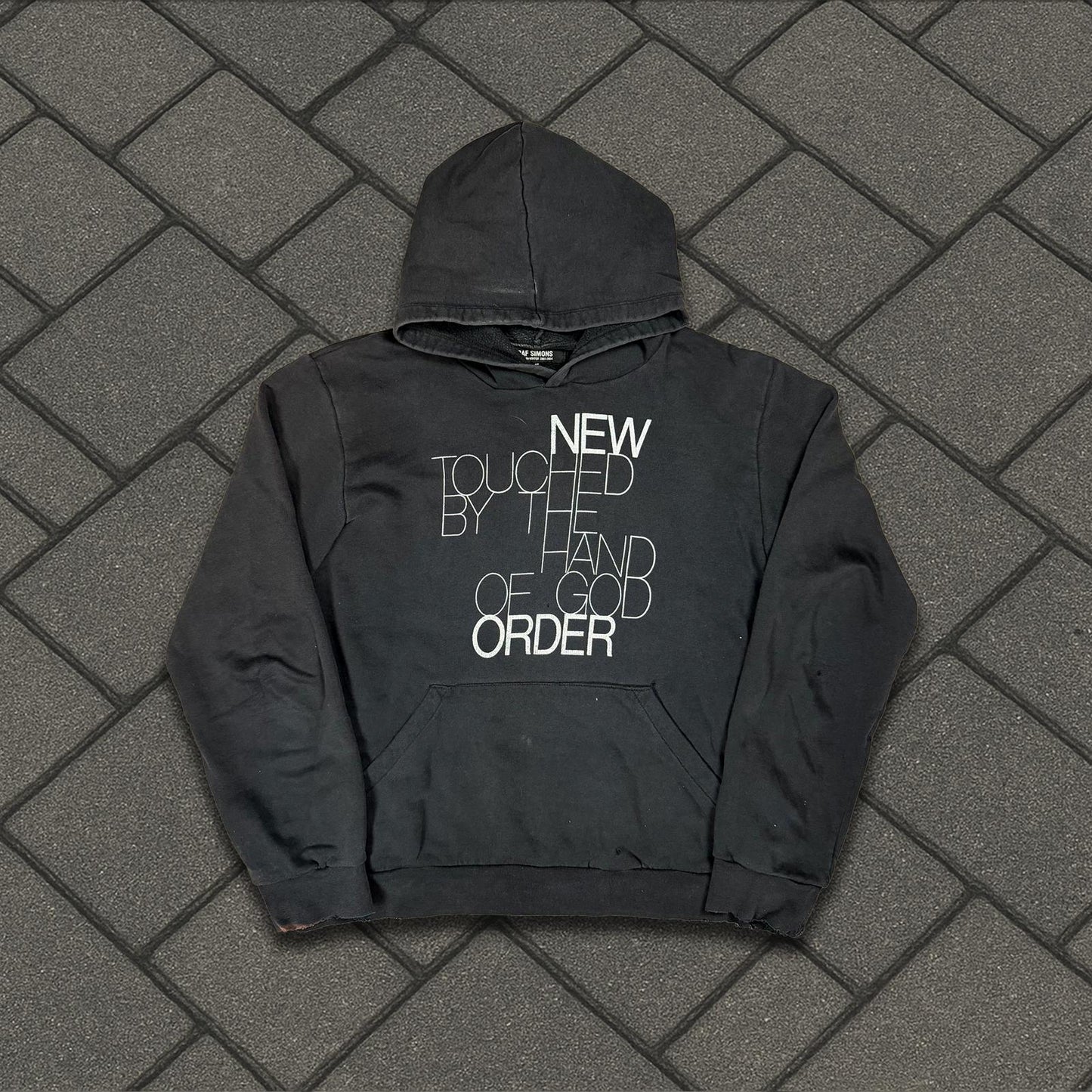 AW03 Raf Simons Black New Order Hoodie