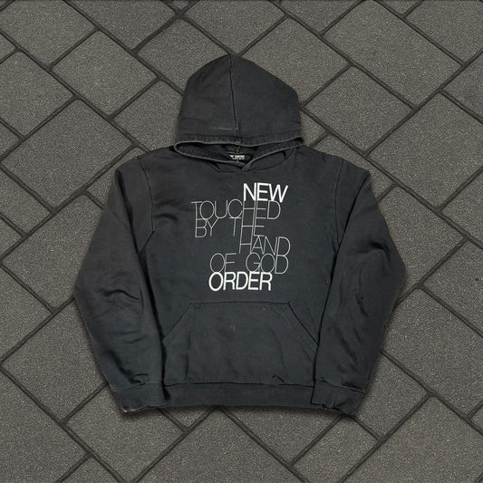 AW03 Raf Simons Black New Order Hoodie