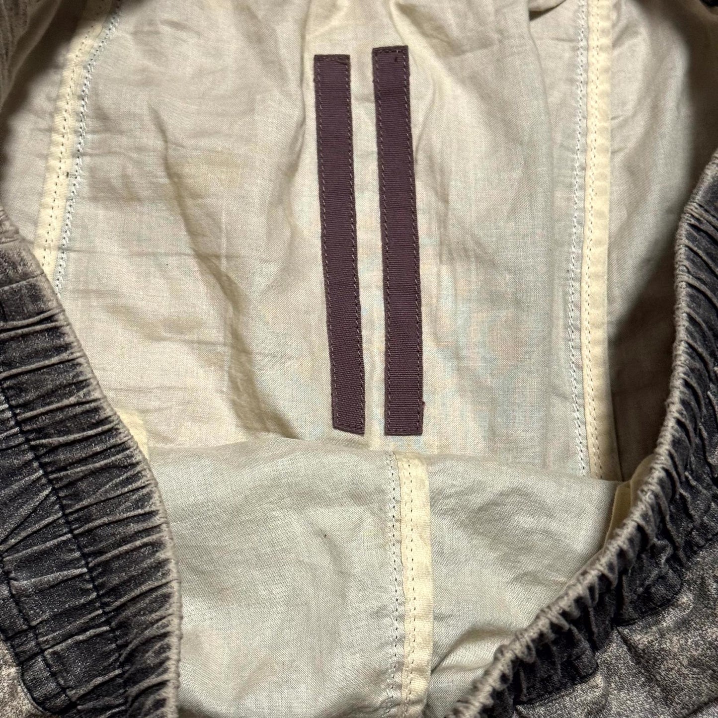 SS17 Rick Owens 'Walrus' Grey Washed Pod Shorts