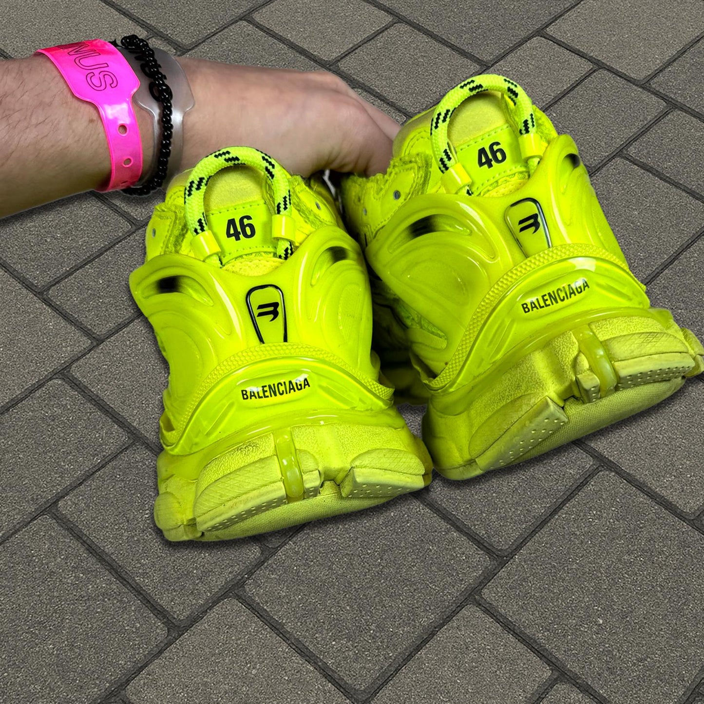 Balenicaga Neon Runner Sneaker