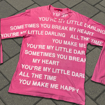 SS02 Junya Watanabe Pink Poem Longsleeve