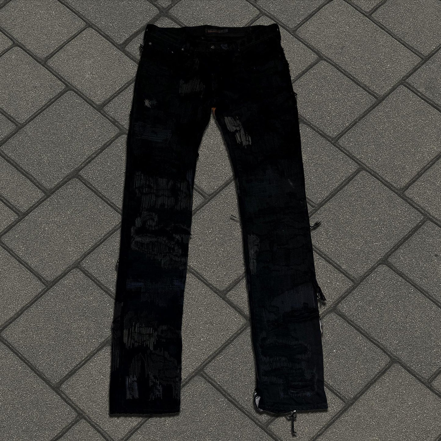 AW05 Undercover Black 85 Boro Denim