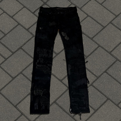 AW05 Undercover Black 85 Boro Denim