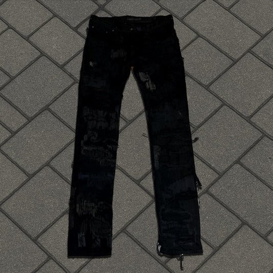 AW05 Undercover Black 85 Boro Denim