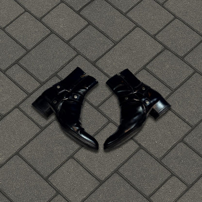 Saint Laurent Paris Black Wyatt Boots