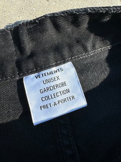 Vetements Destroyed Knee Denim