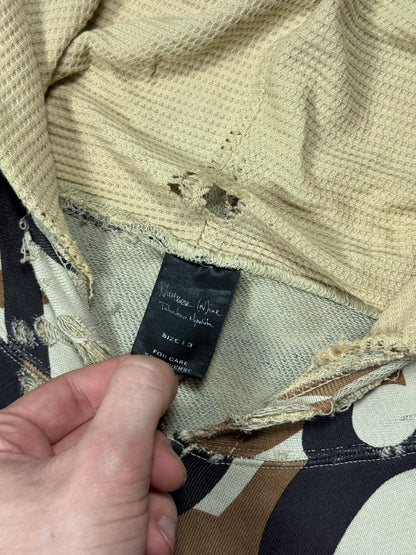 AW04 Number Nine Beige Tribal Zip