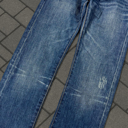 AW03 Dior Homme Blue Clawmark Denim