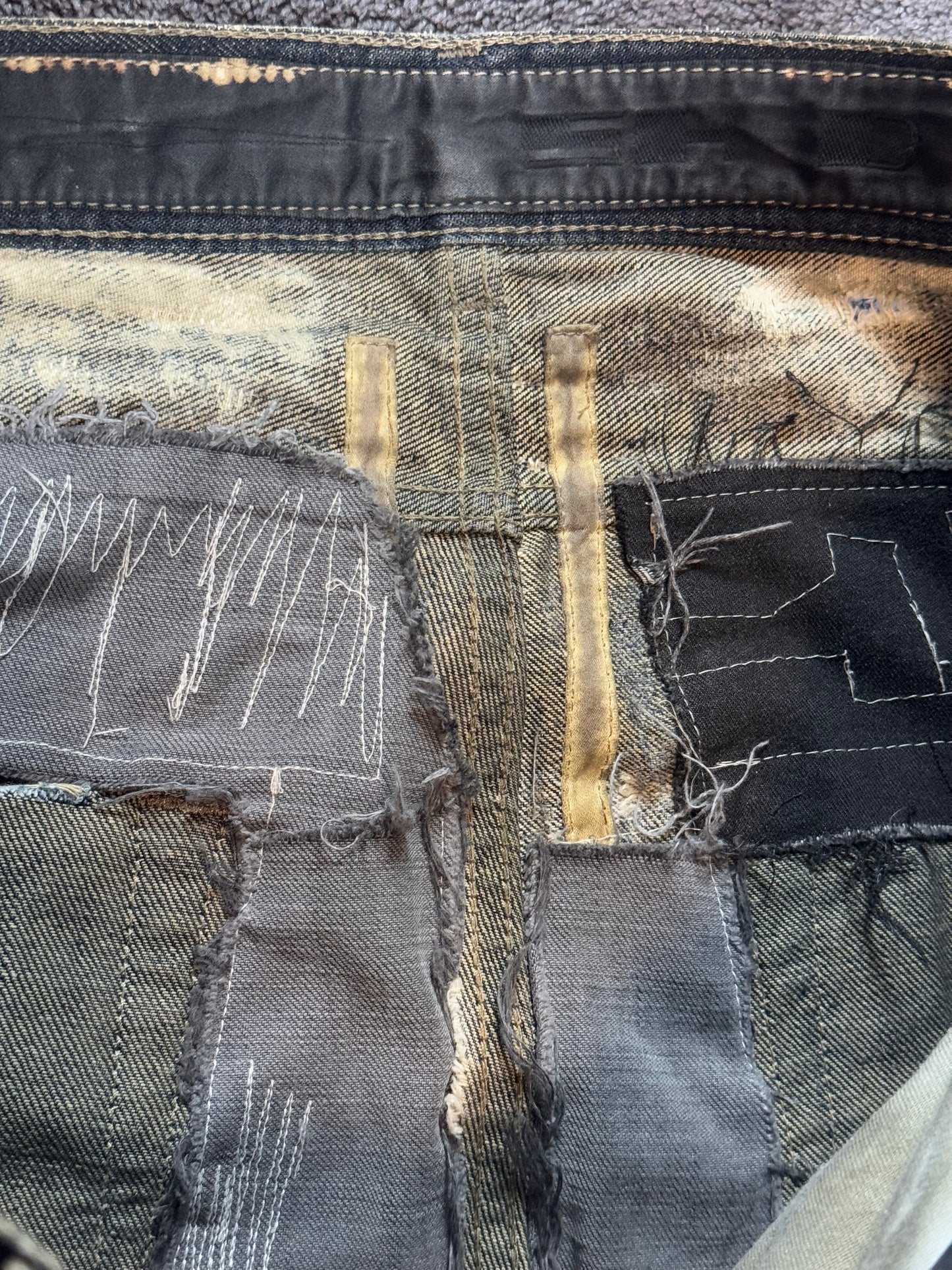 FW08 Rick Owens Dust Detroit Cut Denim