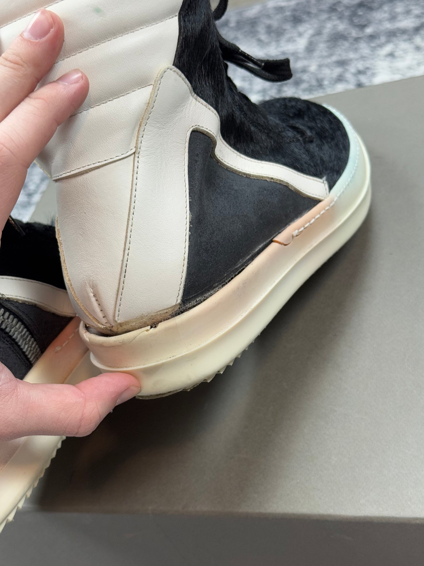 AW13 Rick Owens Pony Hair Geobaskets