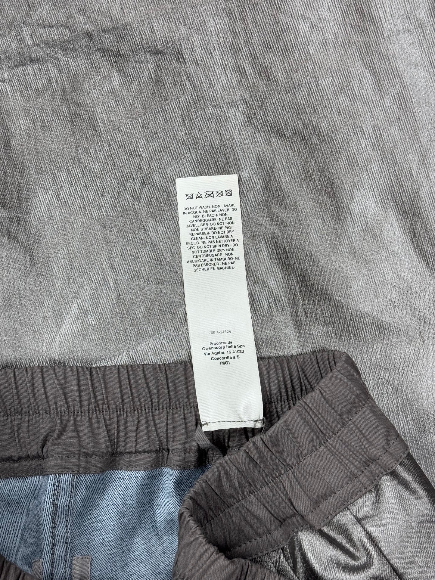 SS24 Rick Owens “Lido” Gun Metal Double Cargo Bela